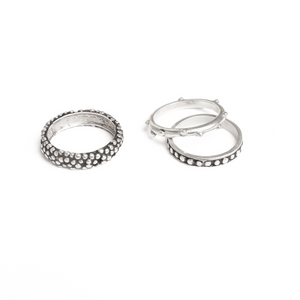 CUBE BAND RINGS