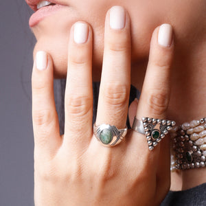 JADE FIBULA RING