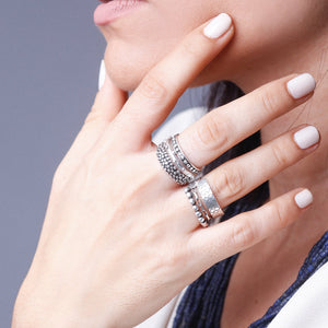 CUBE BAND RINGS